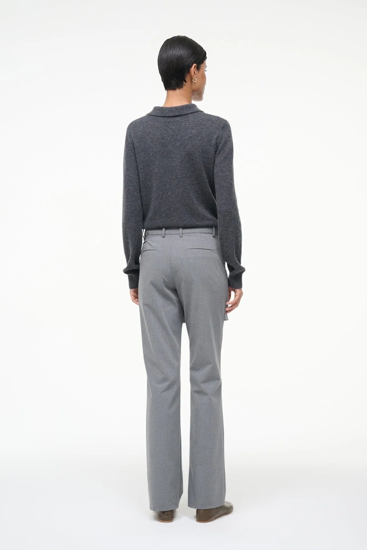 STAUD - Gemma Cashmere Sweater - Charcoal