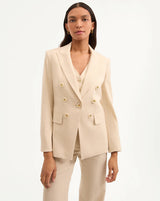 Veronica Beard Gaya Dickey Jacket Natural