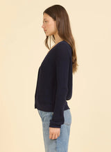 One Grey Day Raleigh Cardigan Navy