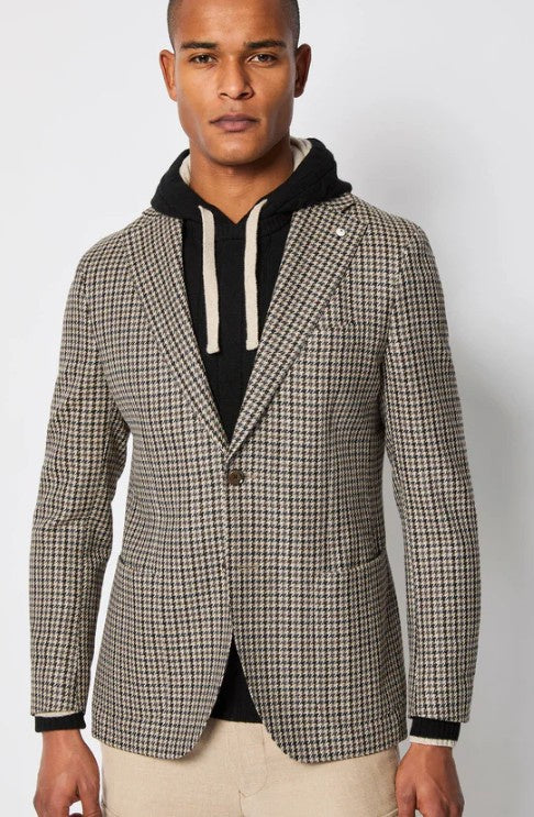 L.B.M. 1911 - Glen-check JACK Jacket - Black