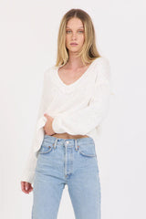 One Grey Day Linnea Vneck Pullover