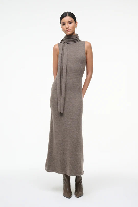 STAUD - Canal Midi Dress - Truffle