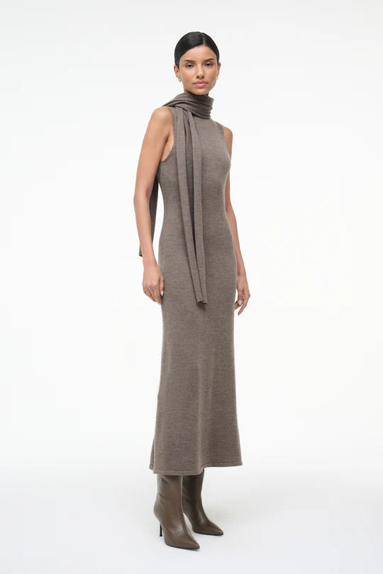 STAUD - Canal Midi Dress - Truffle