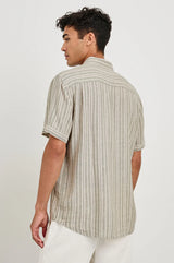 Rails Mens Carson Almond Mauve Stripe