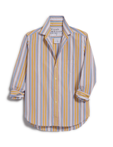 Frank & Eileen - EILEEN - Relaxed Button-Up - Italian Cotton - Gold w/ Red & Blue Stripe