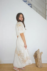 Nibi Frankie Dress Cream Palm