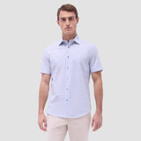Bugatchi Ooohcotton miles ss shirt GF103F40 - Almond