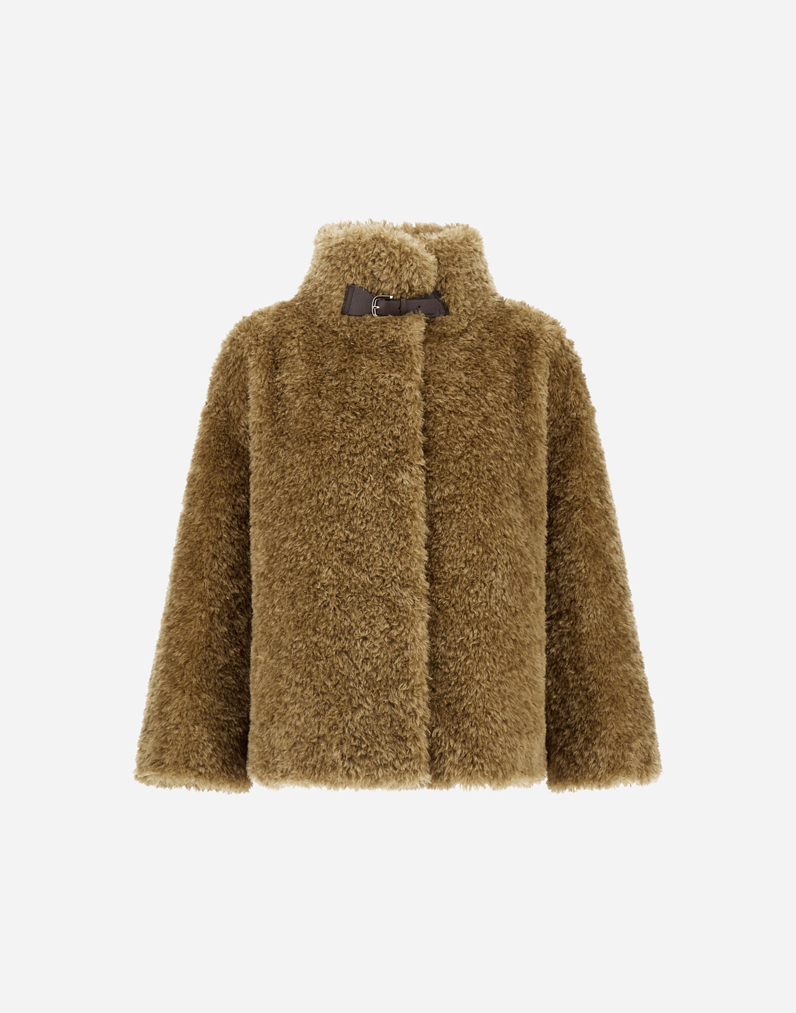Herno Curly Faux Fur Jacket Sand
