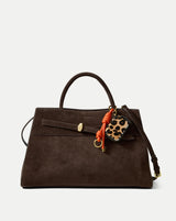 Veronica Beard Leopard Zip Pouch Bag Charm