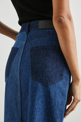 Rails - Highland Skirt - Indigo Patchwork