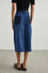 Rails - Highland Skirt - Indigo Patchwork