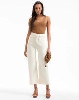 Veronica Beard Grant High Rise Wide Leg Crop