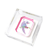 Tara Wilson Designs - Cocktail Napkin Holder - Mahjong Birdie Bam