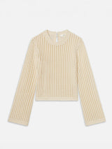 Frame The Crochet Bell Sweater