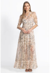 Johnnie Was Julia Tiered MAxi Dress