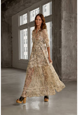 Johnnie Was Julia Tiered MAxi Dress