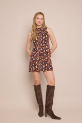 Cara Cara Myrtle Dress - Painted Animal Brown