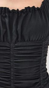 STAUD - Nic Silk Maxi Dress - Black