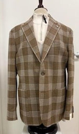 L.B.M. 1911 - Mens Jacket - Tan/White Plaid