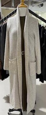 White & Warren Cashmere Robe - Sandwisp Heather