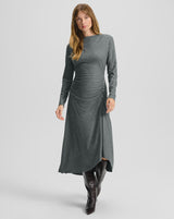 Veronica Beard Theodora Wool Midi Dress - Med Heather Grey