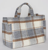 Hat Attack Plaid Airplane Tote