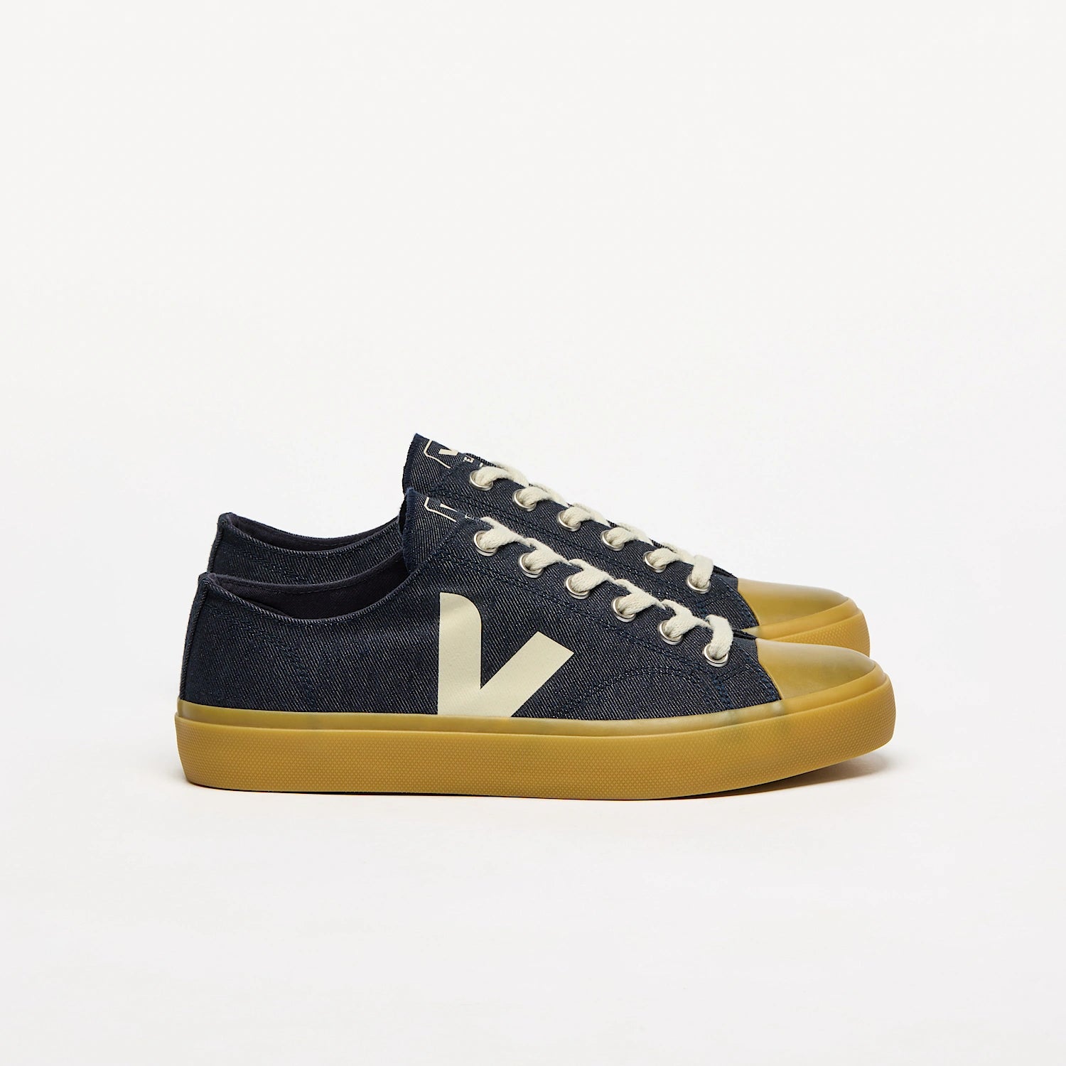 Veja Wata II Low Denim - Blue Pierre Natural