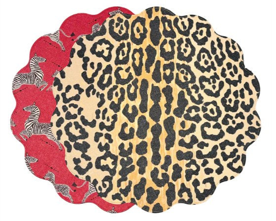 Beatriz Ball Placemats - Reversible (Set of 4) - VIDA Cheetah and Zebra