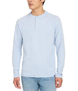 Faherty - Long Sleeve Cloud Henley - Light Blue Henley