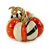 MacKenzie Childs Patchwork Spice mini pumpkin