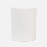 Pigeon and Poodle - Cordoba Round Wastebasket - White Burlap