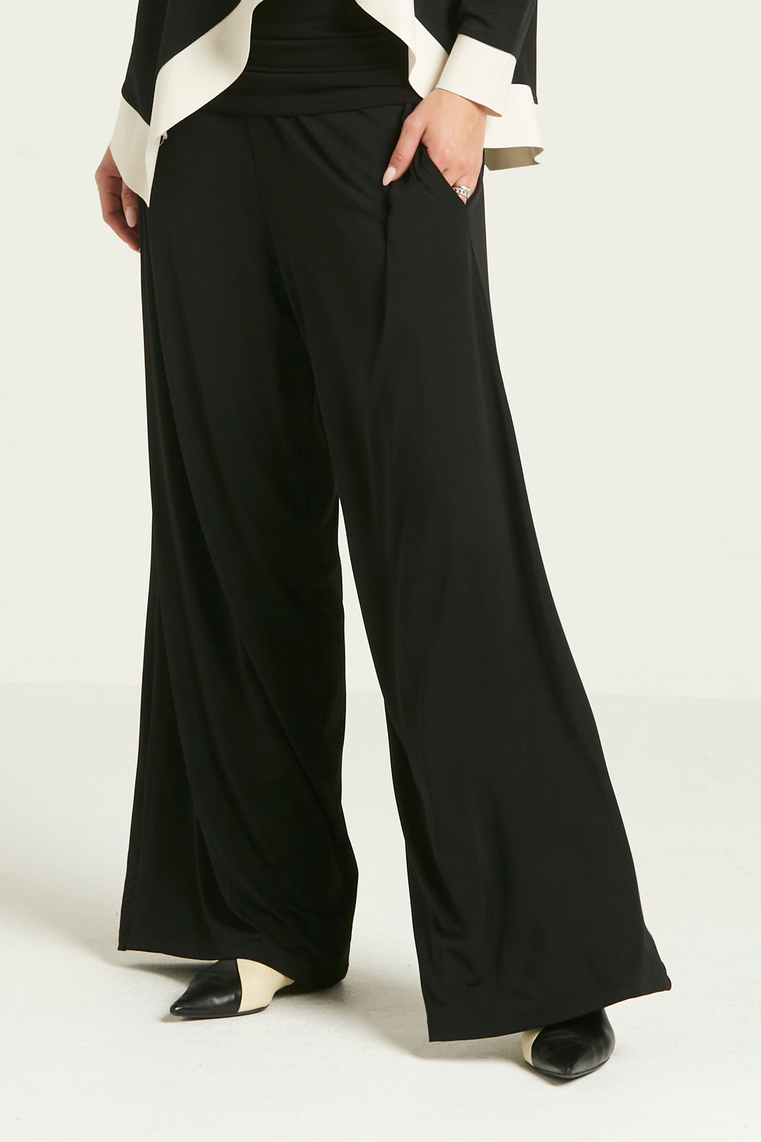 Planet - Matte Jersey Wide Leg Pants - Black