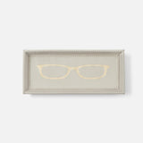 Pigeon and Poodle - Decorah Full Grain Leather Eyeglass Holder - Light Grey