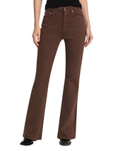 Derek Lam 10 Crosby - Harlow High Rise Flare Jean - Chocolate