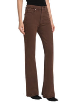 Derek Lam 10 Crosby - Harlow High Rise Flare Jean - Chocolate