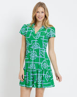 Jude Connally - Ginger Dress - Bamboo Lattice Shamrock