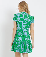 Jude Connally - Ginger Dress - Bamboo Lattice Shamrock
