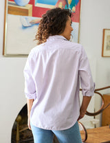 Frank & Eileen - Relaxed Button-Up Shirt - Navy Pink Multi Stripe