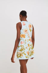 Cara Cara Mackenzie Dress in Lockwood Flora Sky