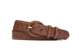 W. Kleinberg Ostrich Belt Navy