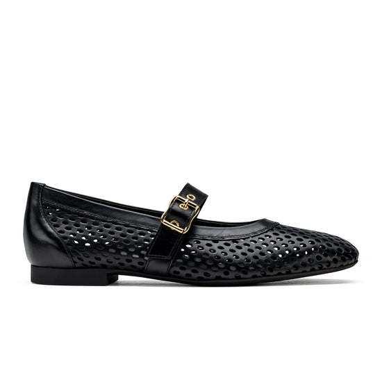 Paul Green- Dana Flat- Black Leather