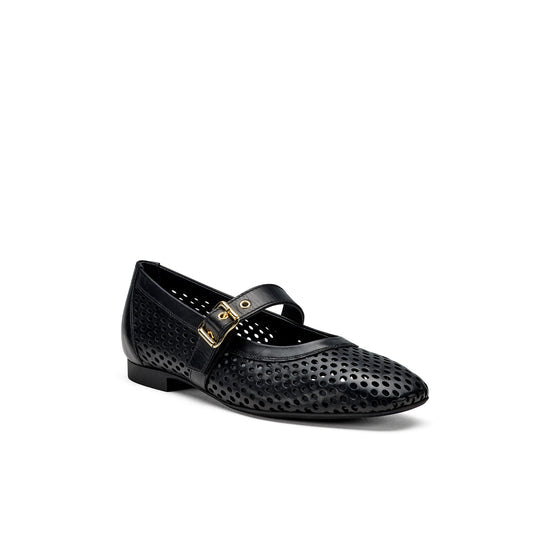 Paul Green- Dana Flat- Black Leather