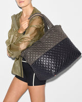 MZ Wallace - Large Metro Tote Deluxe - Black/Magnet