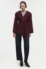 SIMKHAI - Rowen Fringe Jacket - Oxblood