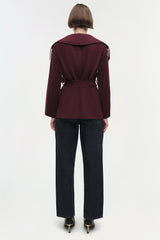 SIMKHAI - Rowen Fringe Jacket - Oxblood