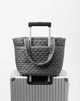 MZ Wallace - Medium Metro Tote Deluxe - Matte Silver