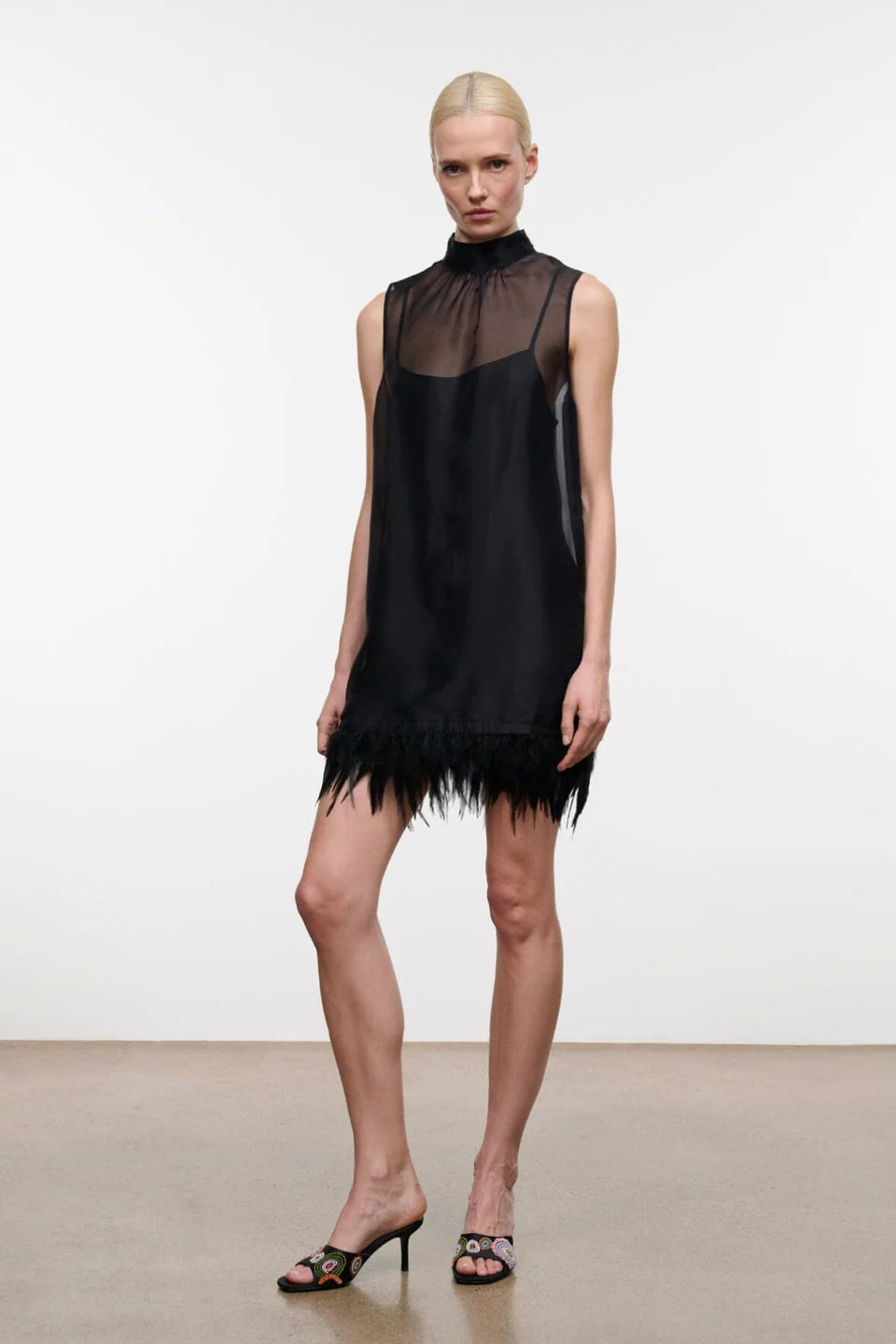STAUD- Albee Mini Dress- Black