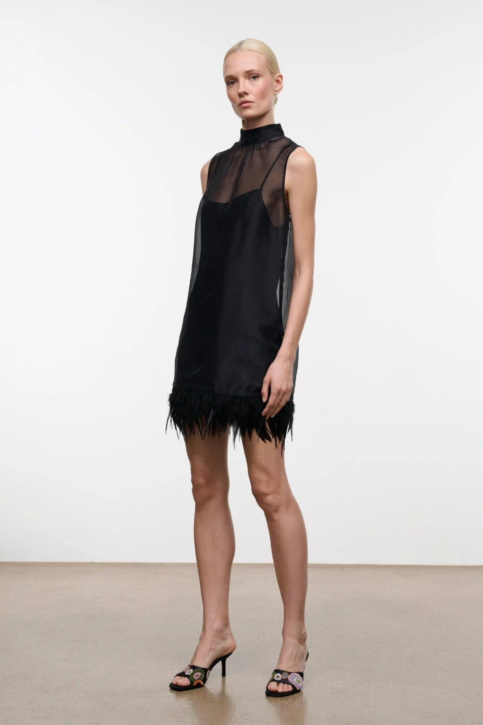 STAUD- Albee Mini Dress- Black
