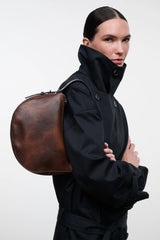 Staud- Levi Bag- Espresso Distressed