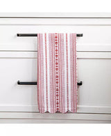 Juliska - Villa Stripe Kitchen Towel Set of 2 - Red/White